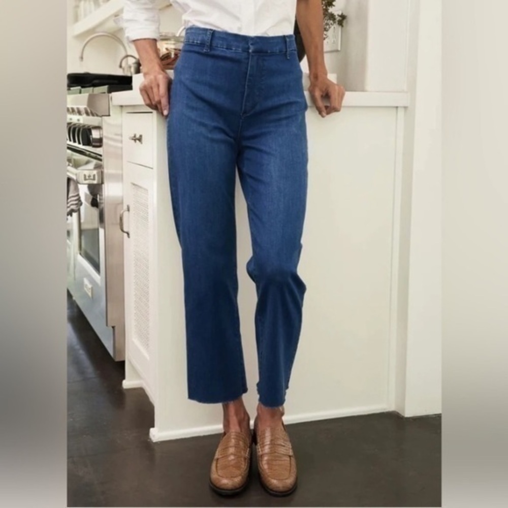 Frank & Eileen Kinsale High Rise Pant Denim Raw Hem